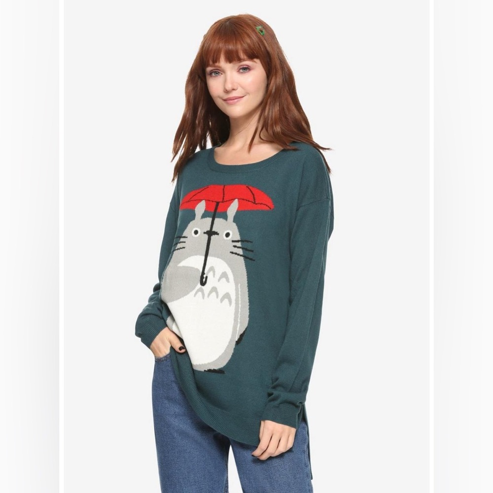 Her Universe My Neighbor Totoro Studio Ghibli Hot Topic Umbrella Sweater Medium